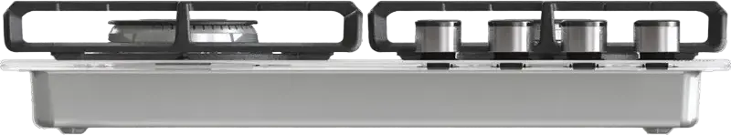 Газовая варочная панель Gorenje GTW 642 SYW, 4 конфорки с WOK, белое закаленное стекло, чугунные решетки ProGrids, BigSurface 60см
