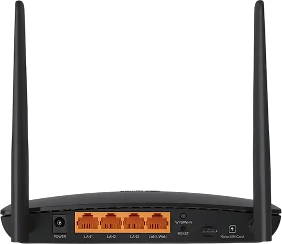 Router TP-Link Archer MR402 AC1200 Wireless Dual Band 4G LTE, Viteza 150 Mbps LTE, Wi-Fi 867 Mbps, OneMesh, Slot Nano SIM, Antene Detasabile, Negru