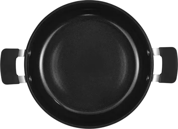 Resto 95800 Save & Stock Cookware Set, 8 Pieces, Non-Stick Aluminium Pots and Frying Pans with Removable Handle, Glass Lids, Induction Compatible, Black