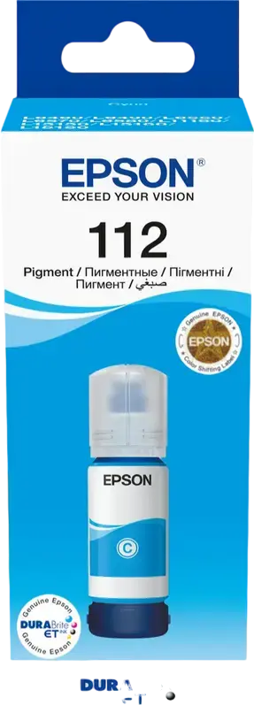 Recipient de cerneală Epson 112 EcoTank, C13T06C24A, Cyan