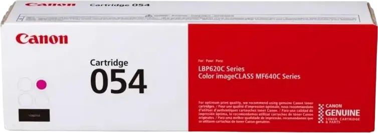 Canon CRG-054 Magenta Laser Toner Cartridge, 1200 Page Yield, Single-Cartridge System for i-SENSYS MF64x and LBP62x Series Printers