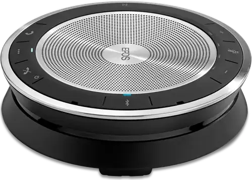 EPOS Expand SP 30+ Bluetooth Speakerphone, Wireless USB-C Omnidirectional Microphone, Noise-Cancelling, 18h Battery, Microsoft Teams Certified, Color: Silver