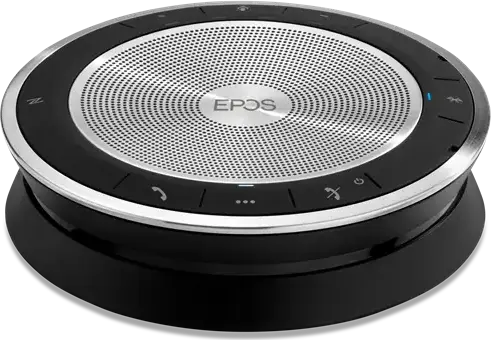 EPOS Expand SP 30+ Bluetooth Speakerphone, Wireless USB-C Omnidirectional Microphone, Noise-Cancelling, 18h Battery, Microsoft Teams Certified, Color: Silver