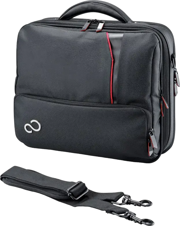 Geantă pentru Laptop Fujitsu Prestige Case Mini, 13.3", Piele artificială, Negru