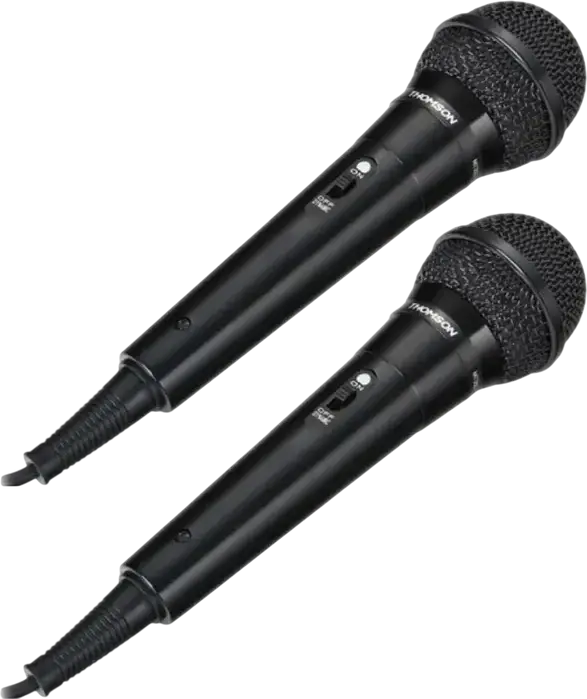 Microfon Karaoke Portabil Thomson M135D Dinamic, Pattern Cardioid, 70-13000 Hz, Cu Cablu de 3m, Negru, Include Adaptor 6.3mm