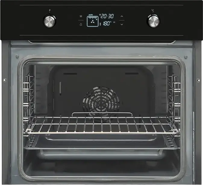 Sharp K60V19BQMEU Built-in Electric Oven, 69L, Class A, Black, Convection and Grill, Catalytic Cleaning, LED Display, 9 Auto Programs