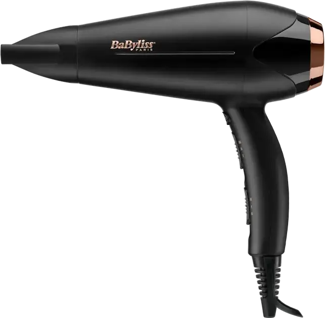 Uscător de păr BaByliss Turbo Shine D570DE, 2200 W, Negru