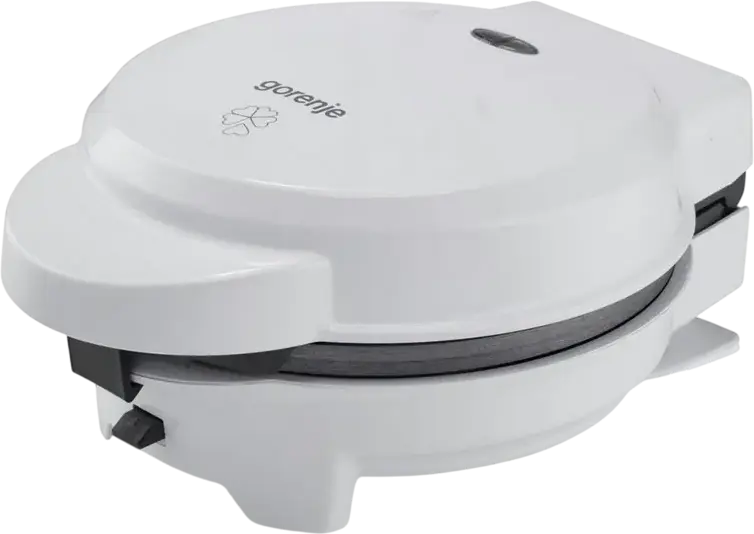 Gorenje WM701W Waffle Maker, 700W, Heart-shaped Non-stick Removable Plates, 5 Portions Capacity, Automatic Temperature Control, White
