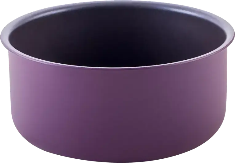 Polaris EasyKeep-14D Non-Stick Aluminum Cookware Set, 26 cm Pan with Glass Lid and Bakelite Handles, Violet, includes Slotted Turner and Spoon