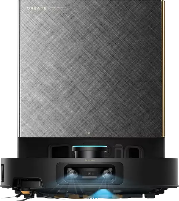 Робот-пылесос с влажной уборкой Dreame X60 Ultra Complete, мощность всасывания 35 000 Па, бинокулярное AI-зрение, гибкие швабры Omni-Scrub, станция PowerDock, черный