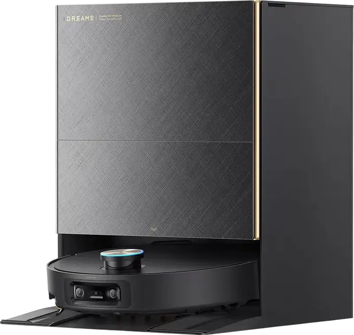 Робот-пылесос с влажной уборкой Dreame X60 Ultra Complete, мощность всасывания 35 000 Па, бинокулярное AI-зрение, гибкие швабры Omni-Scrub, станция PowerDock, черный