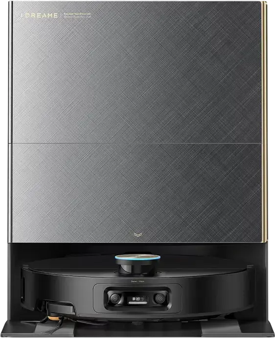 Робот-пылесос с влажной уборкой Dreame X60 Ultra Complete, мощность всасывания 35 000 Па, бинокулярное AI-зрение, гибкие швабры Omni-Scrub, станция PowerDock, черный