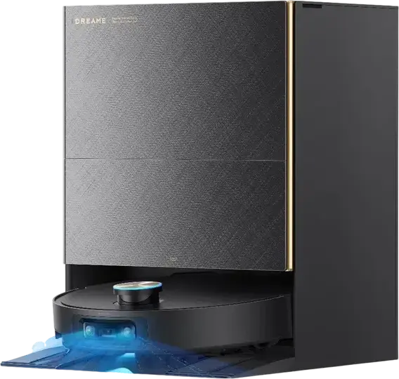 Робот-пылесос с влажной уборкой Dreame X60 Ultra Complete, мощность всасывания 35 000 Па, бинокулярное AI-зрение, гибкие швабры Omni-Scrub, станция PowerDock, черный