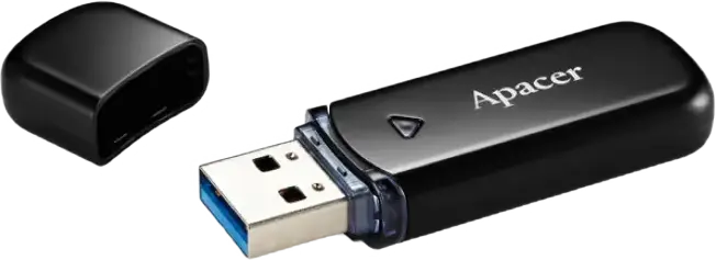 Memorie USB Apacer AH355, 64GB, Negru
