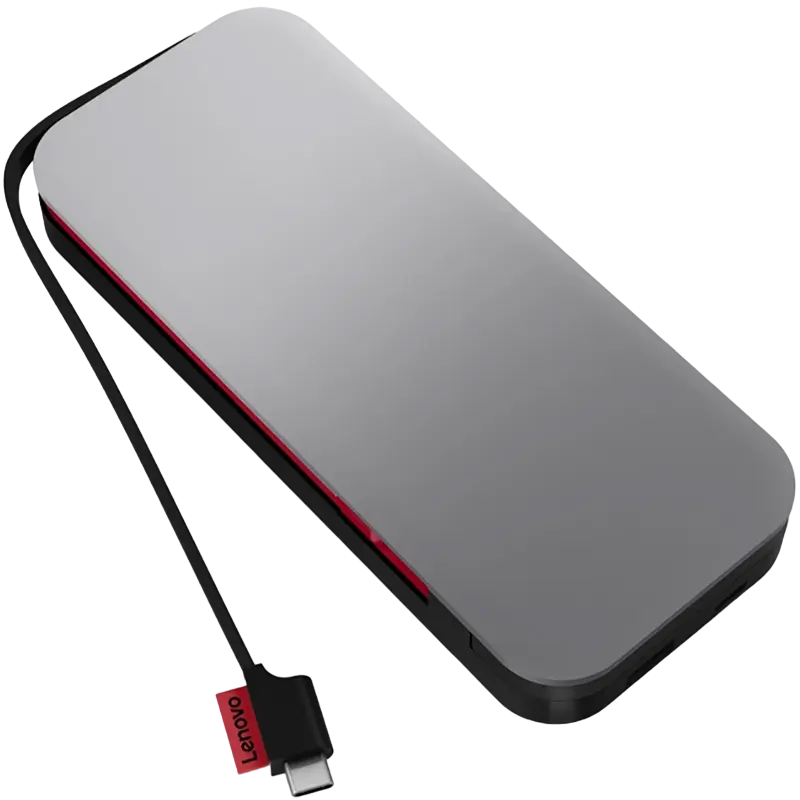 Внешний аккумулятор Lenovo Go USB-C Laptop Power Bank 40ALLG2WWW 20000мАч 65Вт для ноутбуков с USB-C, серый