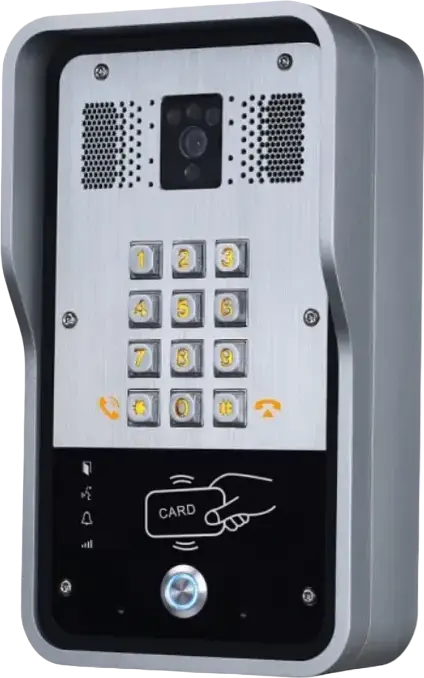 Fanvil i23S IP Audio Door Phone Intercom, 2 SIP Lines, RFID Card Reader, IP65 Waterproof, IK10 Vandal Resistant, Cast Aluminum, Grey, PoE
