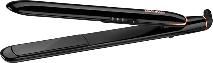Выпрямитель для волос BaByliss Smooth Finish ST250E, титано-керамические пластины 25x110мм, регулировка температуры 180-230°C, поворотный шнур, автоотключение, черный