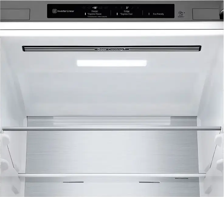 LG GBV5140DPY Freestanding Combi Refrigerator with Bottom Freezer, Silver, 344L Total Net Volume, Energy Class D