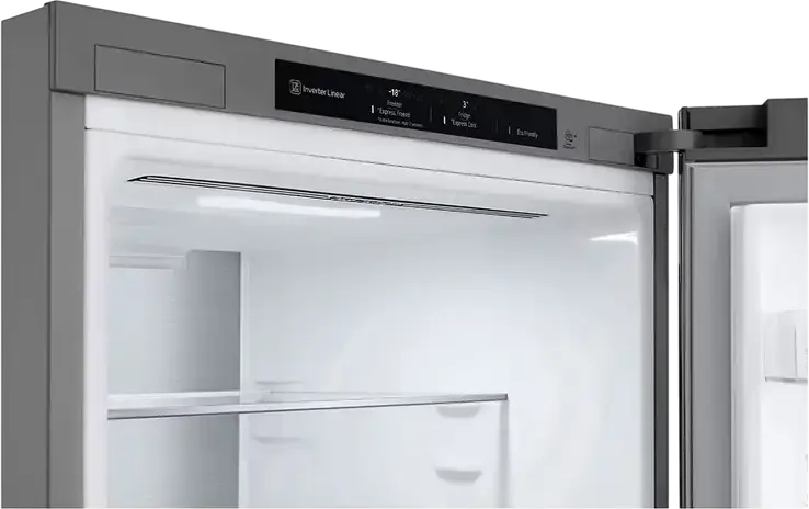 LG GBV5140DPY Freestanding Combi Refrigerator with Bottom Freezer, Silver, 344L Total Net Volume, Energy Class D