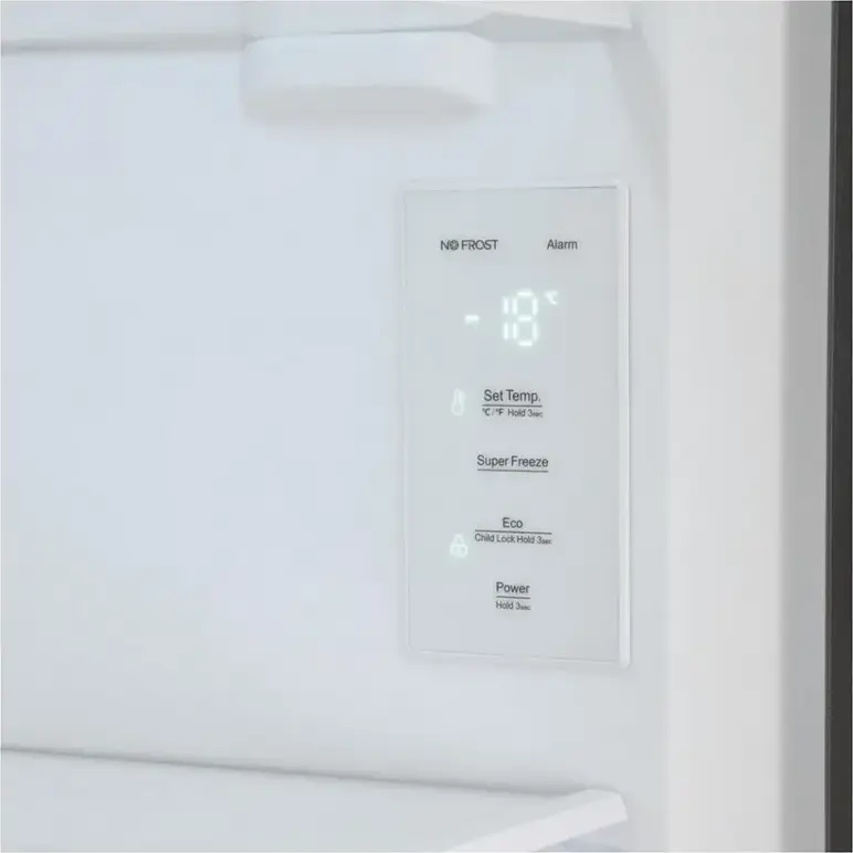 Heinner HFF-HS240NFXE++ Upright Freezer, Full No Frost, Inverter Technology, 240L Capacity, Electronic Control LED Display, Stainless Steel, 59.5x59x172 cm