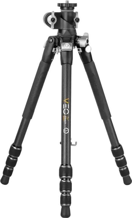 Vanguard VEO 3T+ 234CT Carbon Fiber Travel Tripod and Monopod, Ball Head, MACC Multi-Angle Center Column, Dual Axis Ball Head, 10kg Load, Black