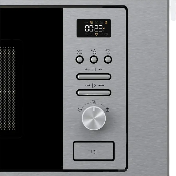 Встраиваемый микроволновый узел с грилем Gorenje BM 201 AG1X, объем 20 л, мощность 800 Вт/1000 Вт, LED-дисплей, нержавеющая сталь, серый