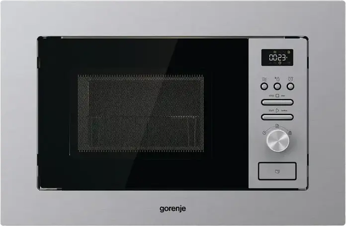 Встраиваемый микроволновый узел с грилем Gorenje BM 201 AG1X, объем 20 л, мощность 800 Вт/1000 Вт, LED-дисплей, нержавеющая сталь, серый