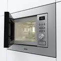 Встраиваемый микроволновый узел с грилем Gorenje BM 201 AG1X, объем 20 л, мощность 800 Вт/1000 Вт, LED-дисплей, нержавеющая сталь, серый