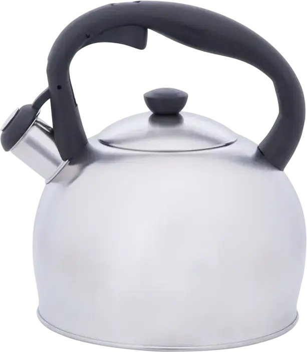 Resto 90602 Perseus Whistling Kettle, 3L Stainless Steel, Multi-layer Capsule Bottom for Induction, Gas, Electric, Halogen, VitroCeramic, Grey