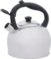 Resto 90602 Perseus Whistling Kettle, 3L Stainless Steel, Multi-layer Capsule Bottom for Induction, Gas, Electric, Halogen, VitroCeramic, Grey