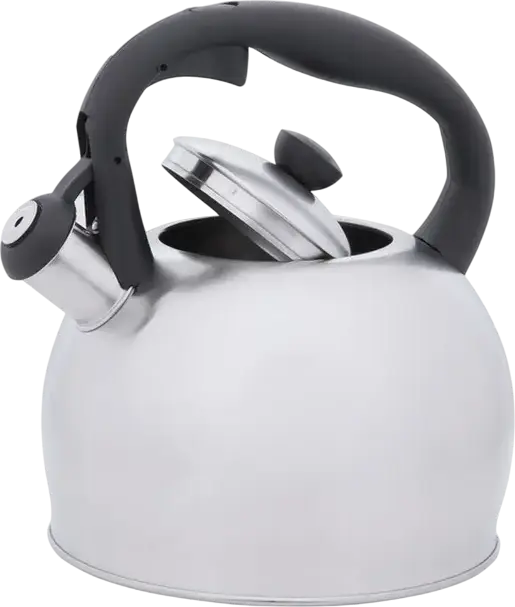 Resto 90602 Perseus Whistling Kettle, 3L Stainless Steel, Multi-layer Capsule Bottom for Induction, Gas, Electric, Halogen, VitroCeramic, Grey
