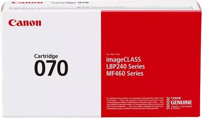 Canon CRG-070 Black Laser Toner Cartridge, 3,000 Page Yield, for i-SENSYS MF461dw, MF463dw, MF465dw, LBP243dw, LBP246dw, imageCLASS LBP240 and MF460 Series