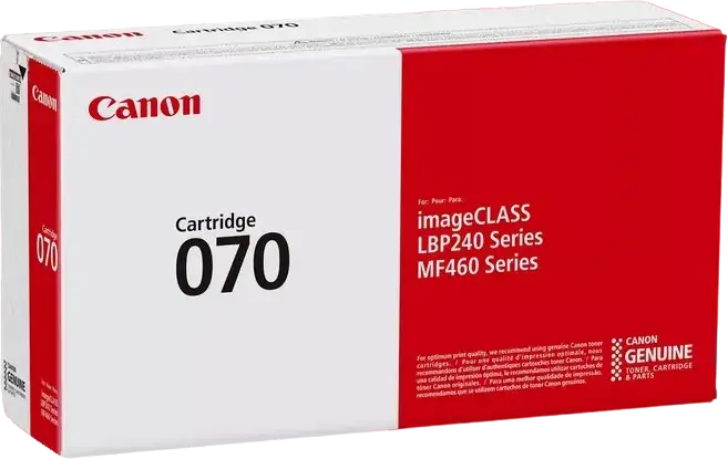 Canon CRG-070 Black Laser Toner Cartridge, 3,000 Page Yield, for i-SENSYS MF461dw, MF463dw, MF465dw, LBP243dw, LBP246dw, imageCLASS LBP240 and MF460 Series