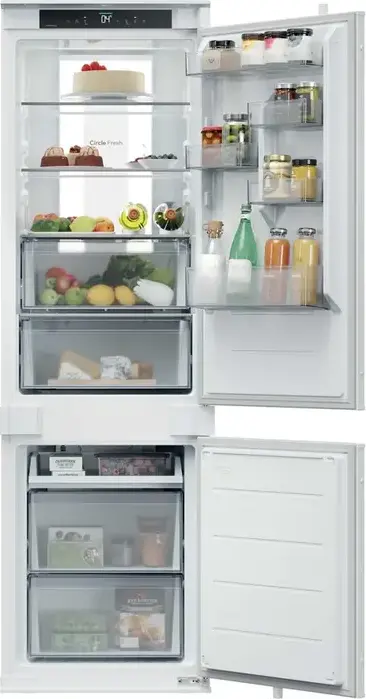 Frigider Congelator Incorporabil Candy CNBQT5518E Fresco 600, Total No Frost, Capacitate 251L, Alb, Control Smart hOn, Circle Fresh, Natura Fiber