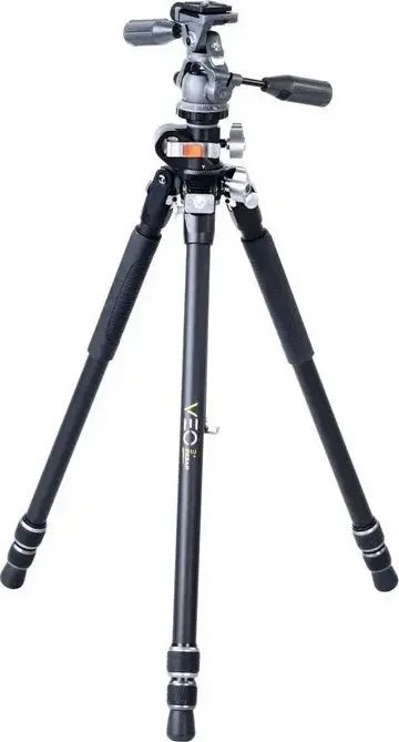 Vanguard VEO 3+ 263AP Aluminium Tripod with VEO 2 PH-38 Pan Head, Multi-Angle Central Column (MACC), 173.5cm Max Height, 6kg Load, Monopod Function