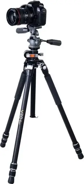Vanguard VEO 3+ 263AP Aluminium Tripod with VEO 2 PH-38 Pan Head, Multi-Angle Central Column (MACC), 173.5cm Max Height, 6kg Load, Monopod Function