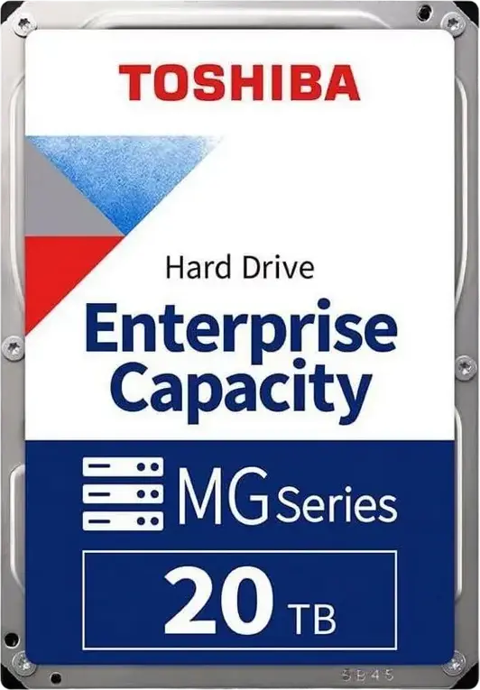 Toshiba MG10AFA22TE 22TB Enterprise Capacity HDD, 3.5-inch, SATA 6Gb/s, 7200 RPM, 512MB Cache, CMR, FC-MAMR Helium-Sealed Hard Drive
