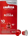 Lavazza Qualita Rossa Coffee Capsules for Nespresso Original Machines, Medium Roast Arabica and Robusta Blend, Intensity 10, Aluminium, Pack of 10