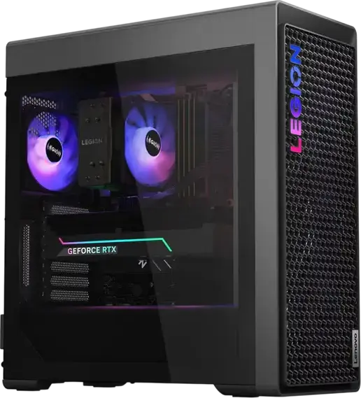 Lenovo Legion T7 34IAS10 Gaming Tower PC, Intel Core Ultra 9 285K, 32GB DDR5, 1TB NVMe SSD, NVIDIA GeForce RTX 5070 Ti 16GB GDDR7, Storm Grey