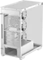 Deepcool CG580 4F V2 Midi-Tower ATX Fishtank Case, White, Panoramic Tempered Glass, 4x ARGB PWM Fans, Support for 360mm Radiator, USB-C Gen2, 410mm GPU