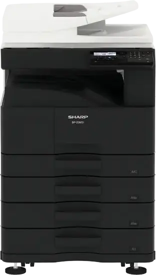 Sharp BP-20M31 Monochrome A3 Multifunction Printer MFP - Print Copy Scan, 31 ppm, 1GB Memory, 1100 Sheets Capacity, 600x600 dpi, Network Ready