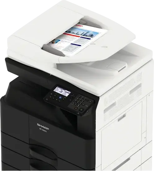 Sharp BP-20M31 Monochrome A3 Multifunction Printer MFP - Print Copy Scan, 31 ppm, 1GB Memory, 1100 Sheets Capacity, 600x600 dpi, Network Ready