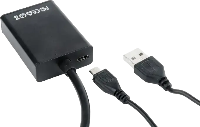 Кабель-конвертер Cablexpert A-VGA-HDMI-01 VGA в HDMI, VGA + Audio 3.5мм в HDMI Female, Full HD 1080p 60Hz, питание USB, черный, 0.15м