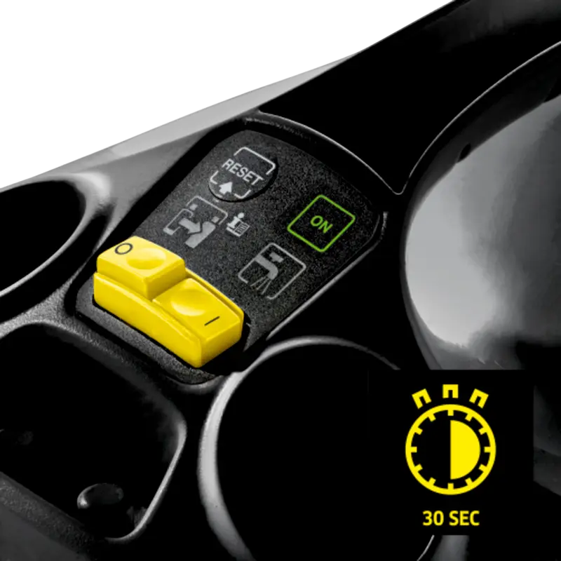 Паровой очиститель Karcher SC 3 EasyFix Go!Further, 1900 Вт, 3.5 бар, бак 1 л, нагрев за 30 сек, дозаправка водой, картридж от накипи, черный