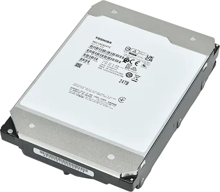 Toshiba MG11 MG11ACA24TE Enterprise Capacity HDD 24TB 3.5-inch SATA-3 7200 RPM 512MB Cache CMR FC-MAMR Helium Sealed Hard Drive for Data Centers