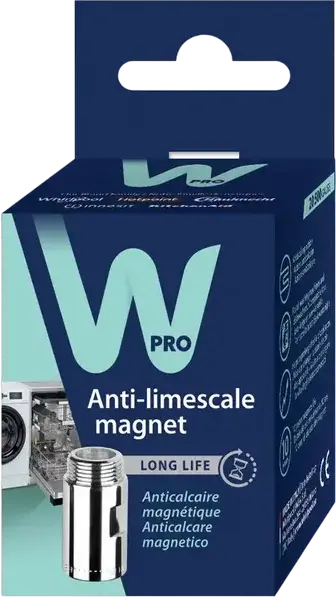 Магнитный дескалер Wpro 484000008410 против накипи для стиральных и посудомоечных машин, сушилок, мощность 20500 Gs, хромированный металл для Whirlpool Indesit