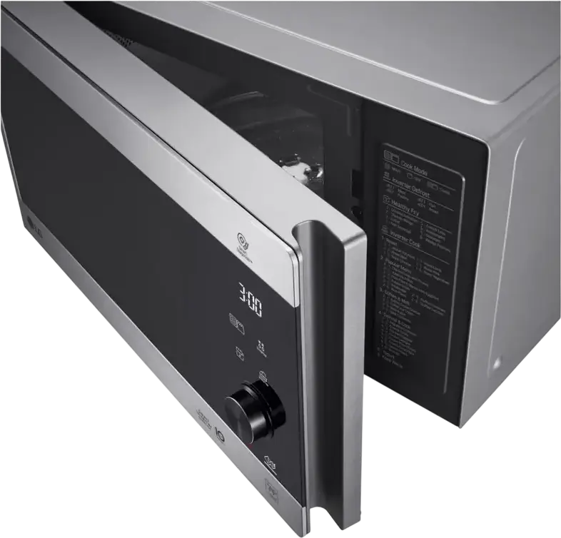 Микроволновая печь с грилем LG NeoChef MH6565CPS, 25 л, 1000 Вт Smart Inverter, электрогриль 900 Вт, антибактериальное покрытие EasyClean, Цвет: Серый