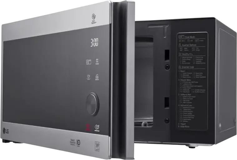Микроволновая печь с грилем LG NeoChef MH6565CPS, 25 л, 1000 Вт Smart Inverter, электрогриль 900 Вт, антибактериальное покрытие EasyClean, Цвет: Серый