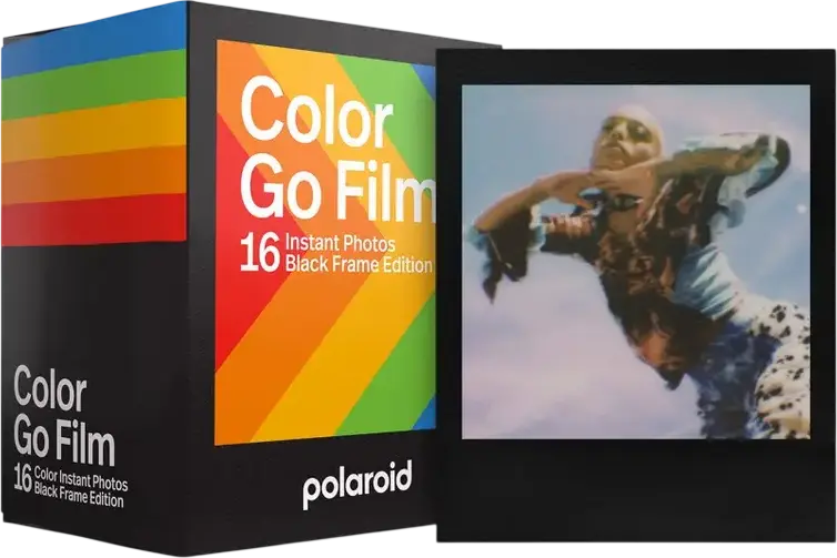 Hârtie foto Polaroid Go Film Double Pack, Black Frame Edition, 16 buc