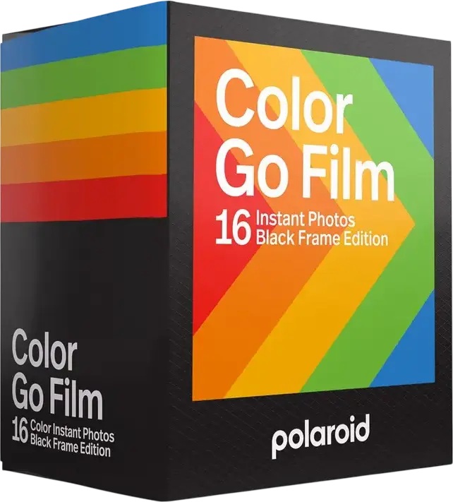 Polaroid Go Color Instant Film Black Frame Edition, Matte Finish, for Polaroid Go Cameras, 32 Photos Pack
